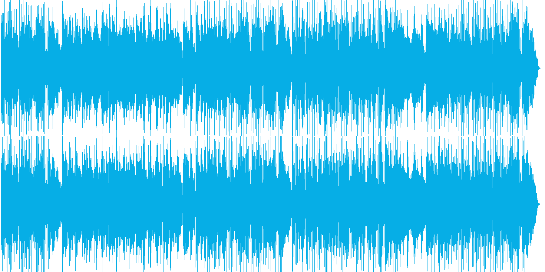 旅立ちの朝に聞きたい強い主題の曲の再生済みの波形