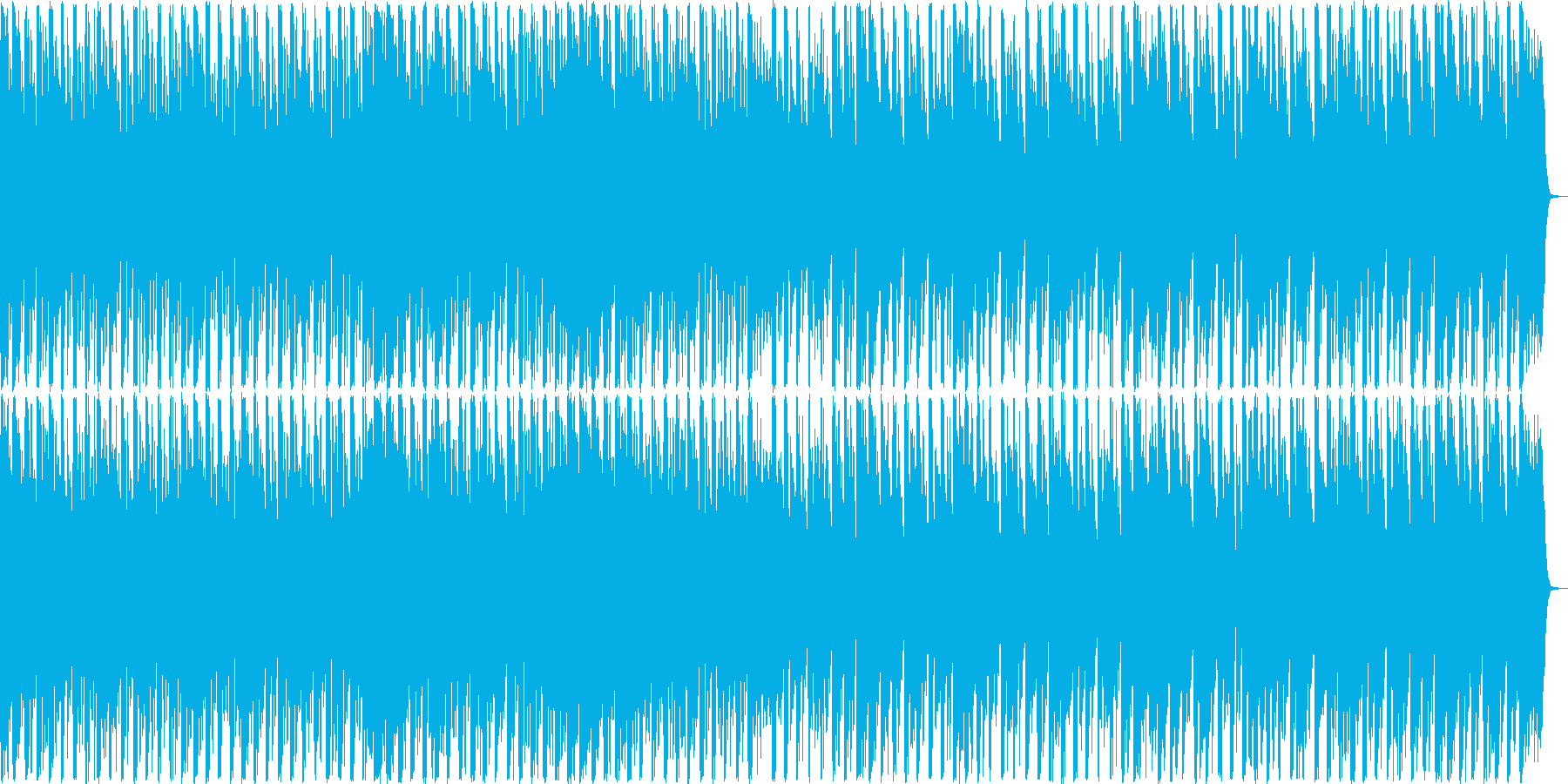 ピコピコした音がかわいいテクノポップの再生済みの波形