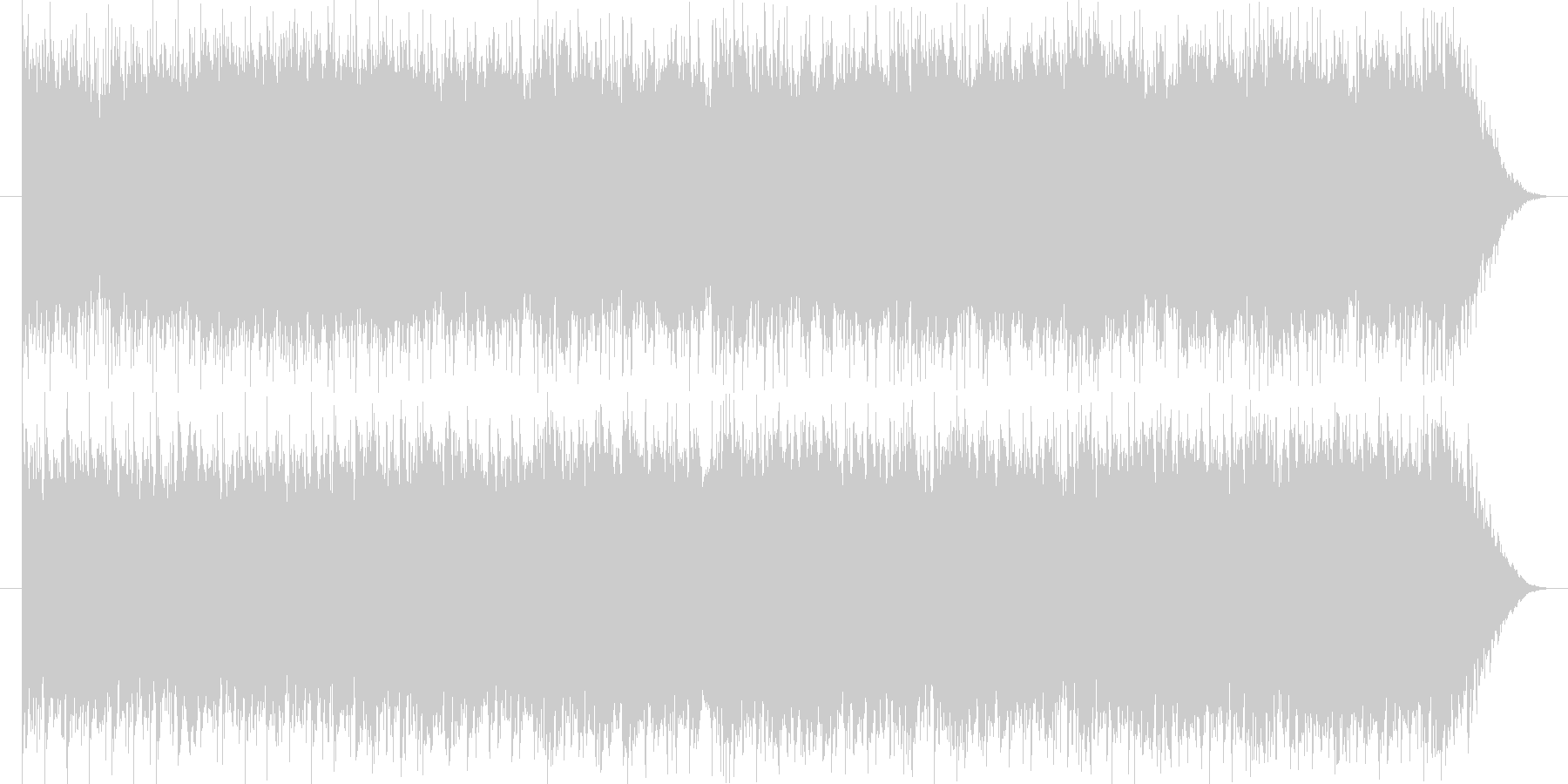 ほのぼのした雰囲気のフルートメロの楽曲の未再生の波形
