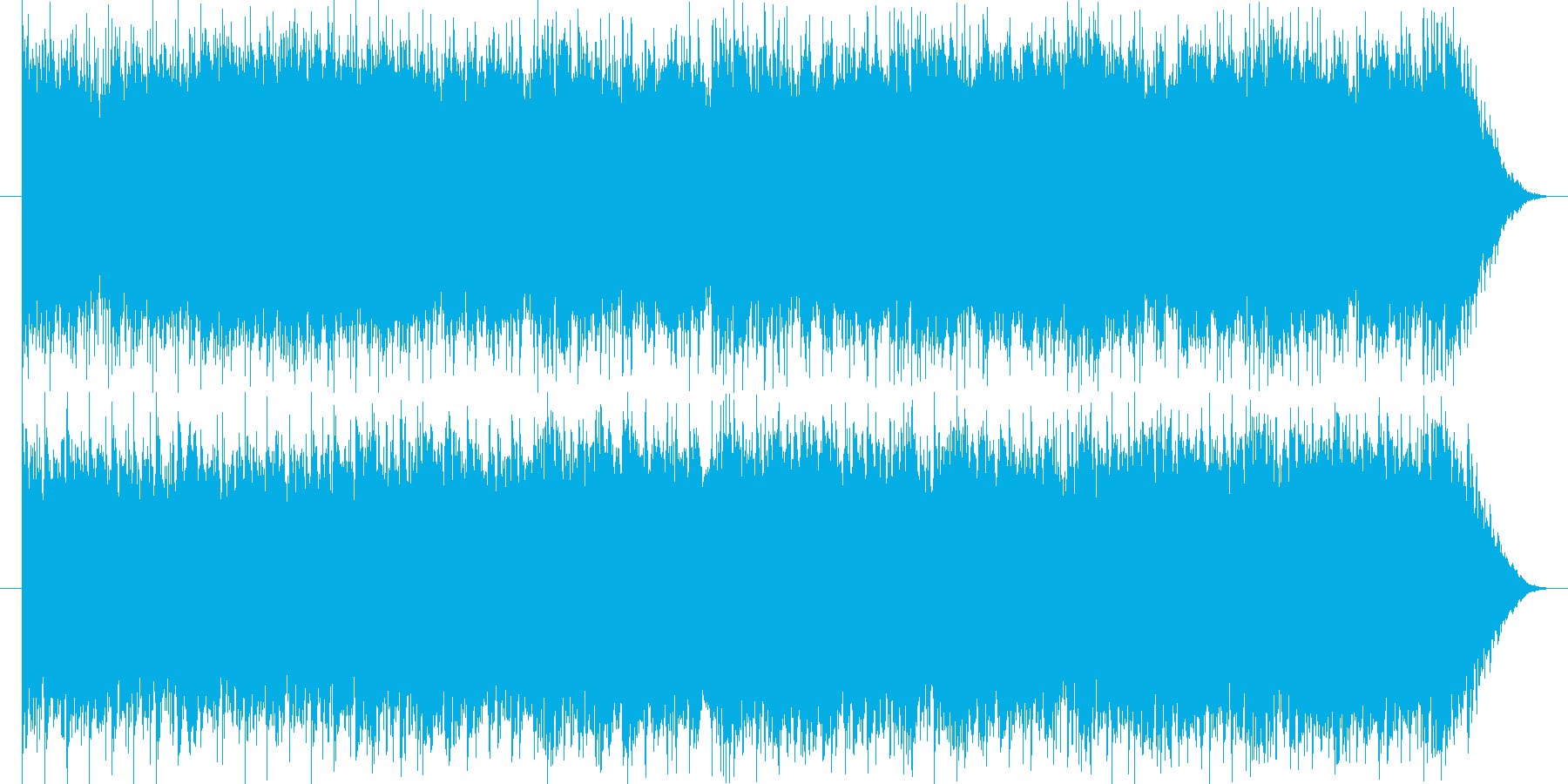 ほのぼのした雰囲気のフルートメロの楽曲の再生済みの波形