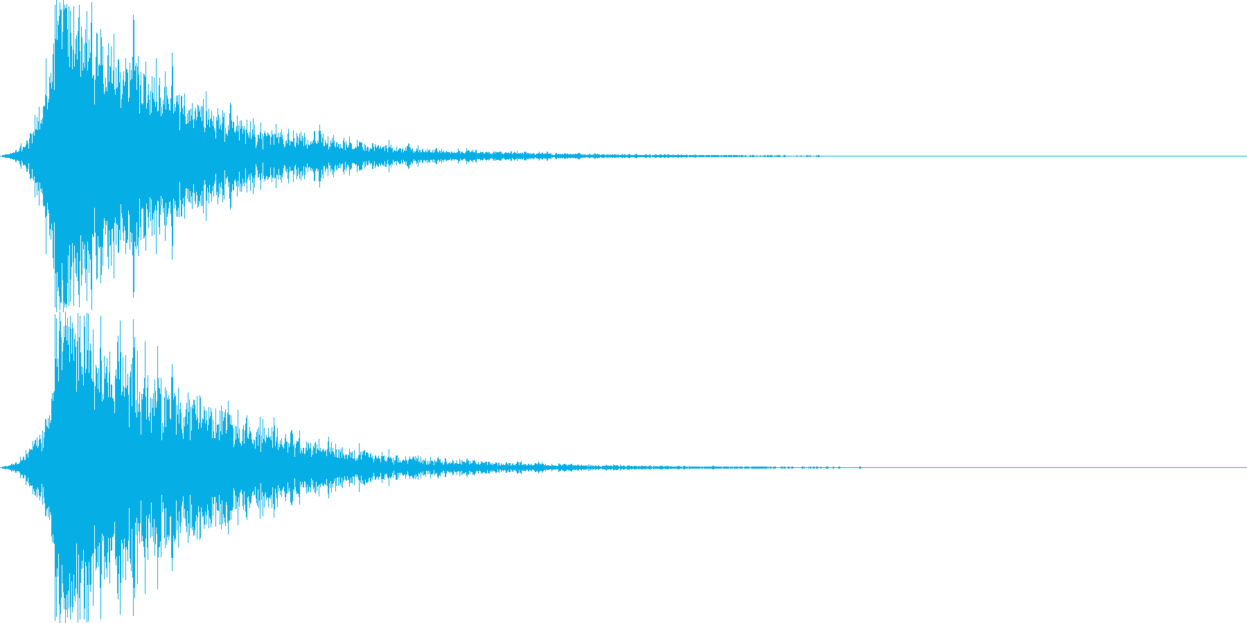 打撃音・爆発音・ヒット1-シュードーンッの再生済みの波形