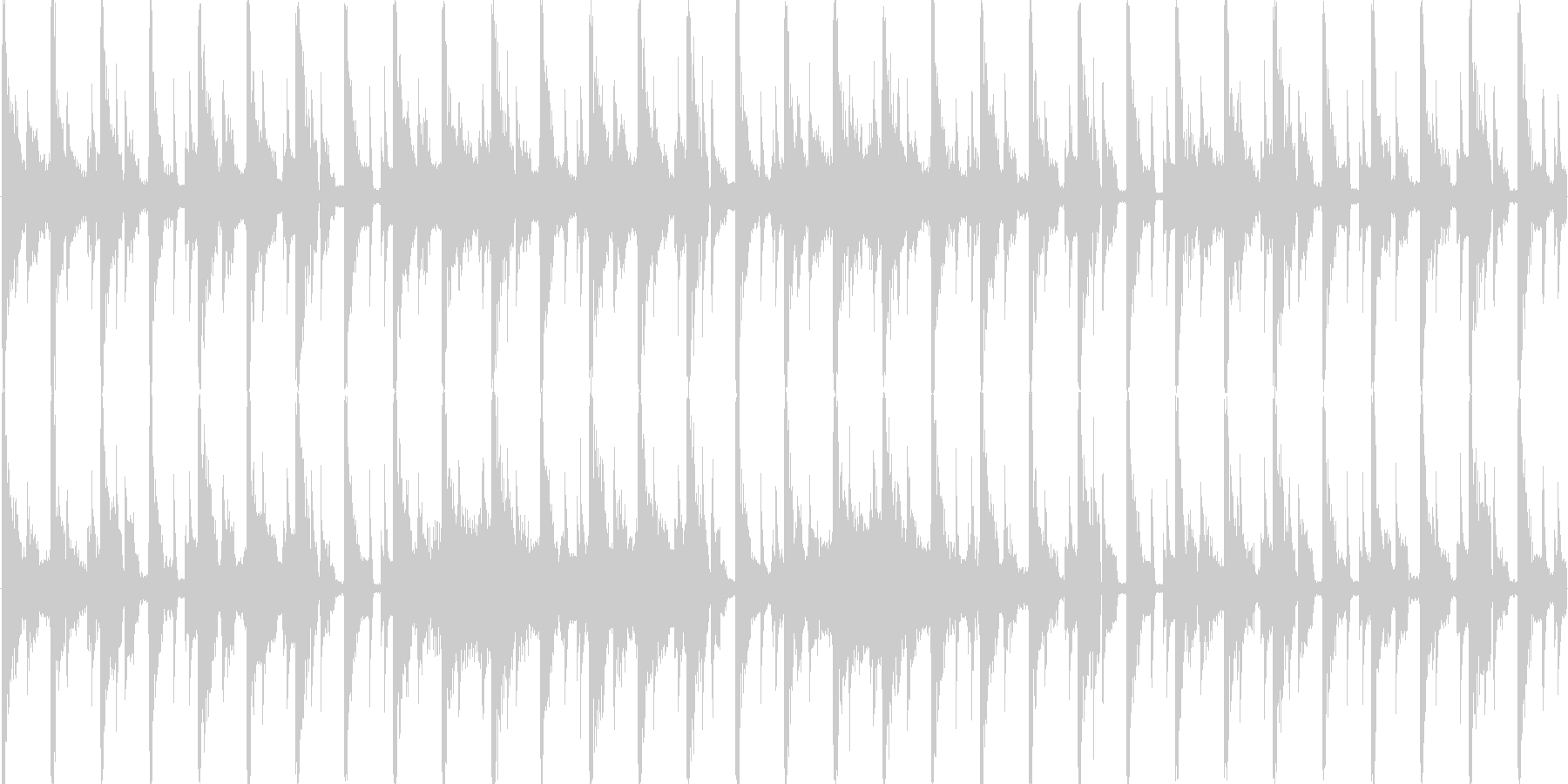 ハウス風のリズムを基調としたループ楽曲…の未再生の波形