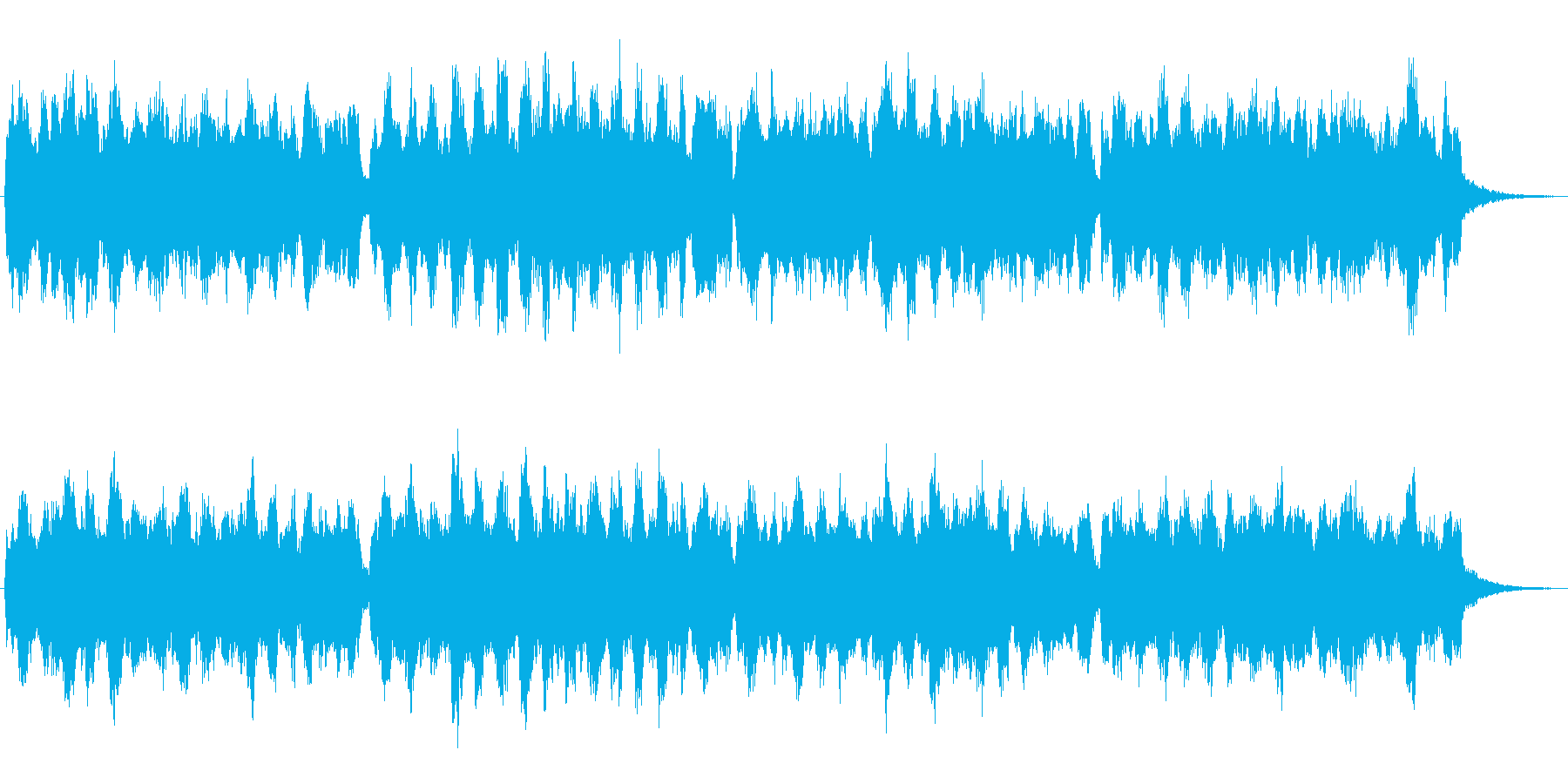 オルガンの音色が印象的な欧風なジングルの再生済みの波形