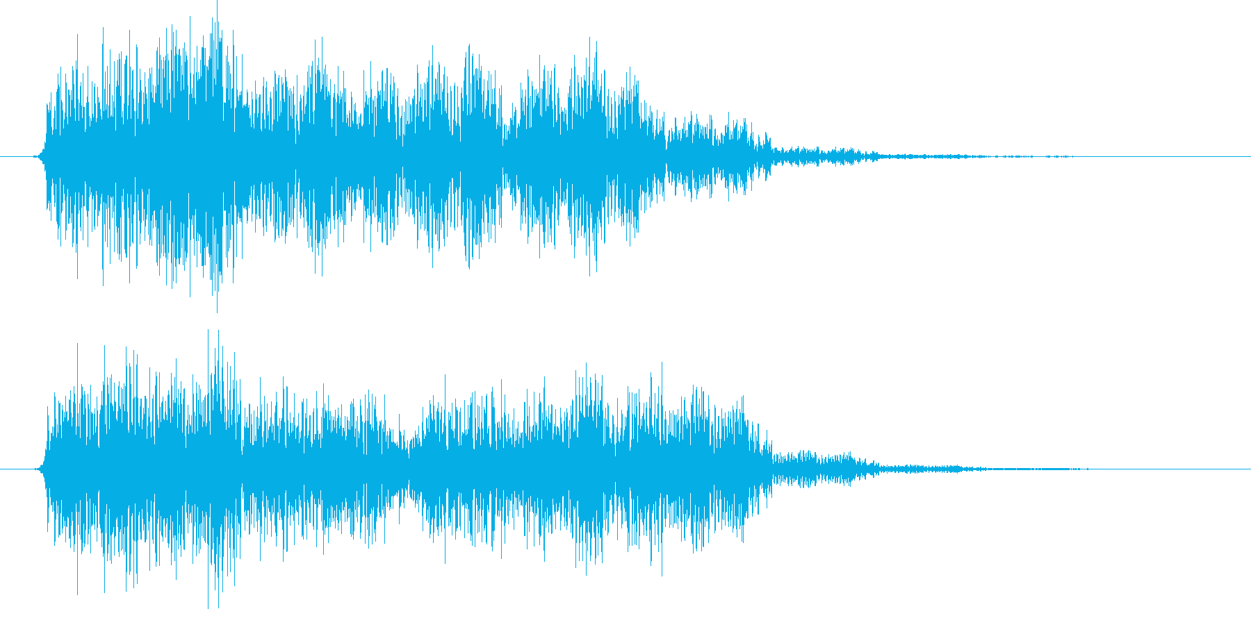 ノイズを意識した短いシーン効果音です。の再生済みの波形