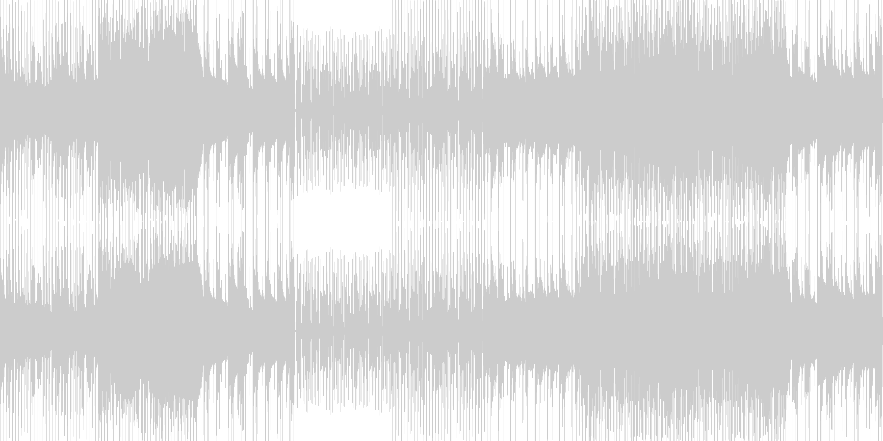 スラップベースでノリのいいループBGMの未再生の波形