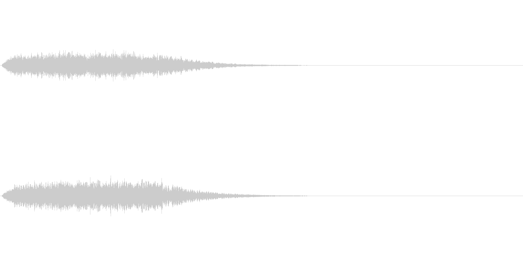 光に包まれたような神秘的な音ですの未再生の波形