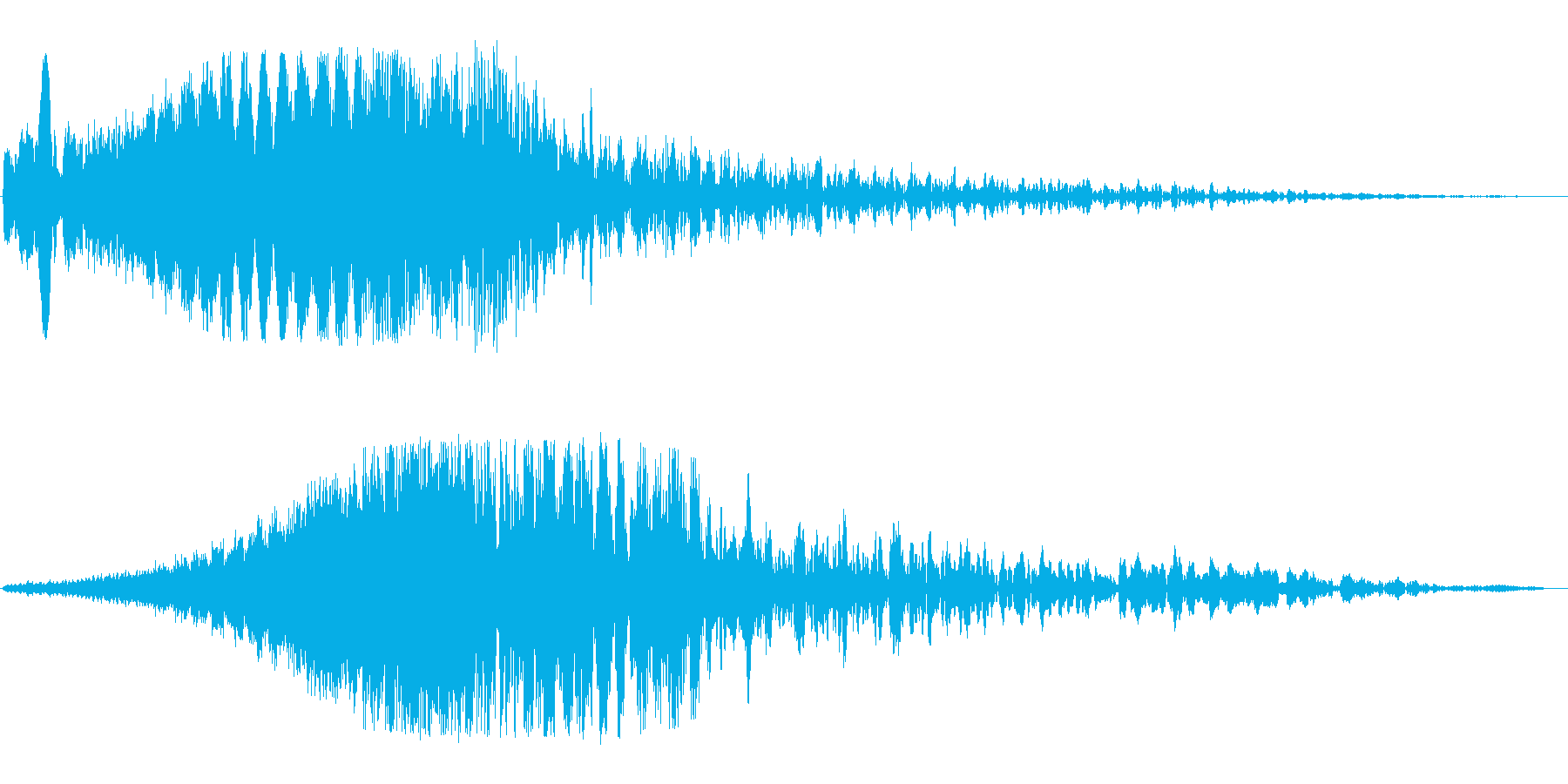 ウィーン(SFのワープ音)の再生済みの波形