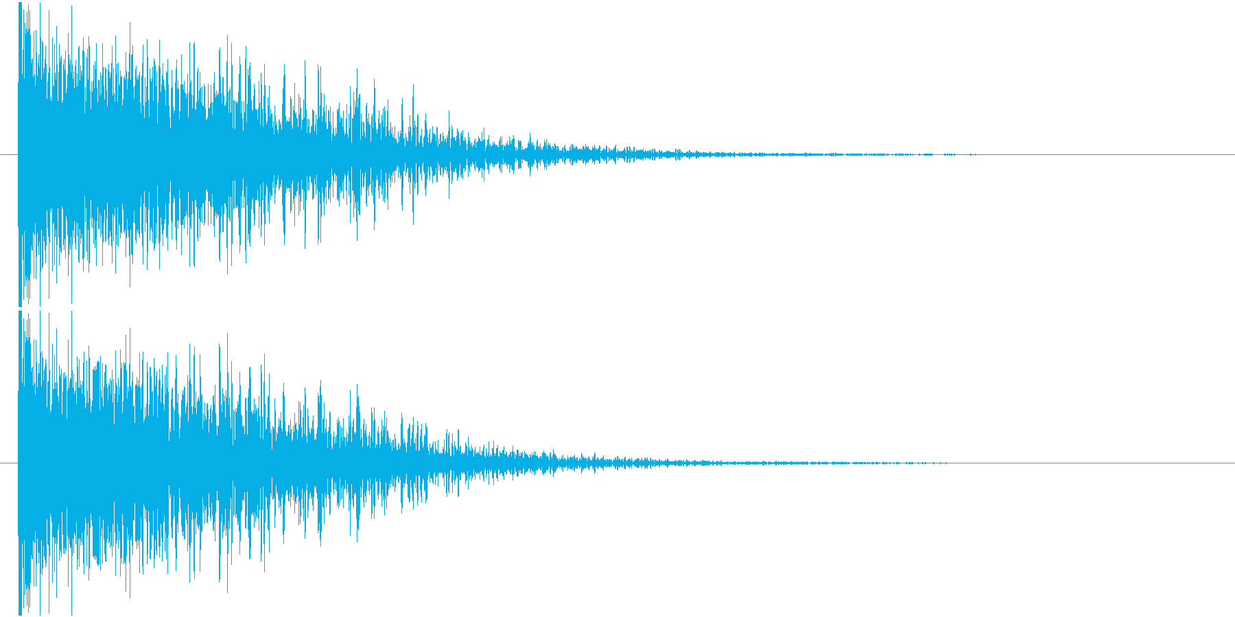 ドォーン 鈍い 衝撃音 爆発音の再生済みの波形
