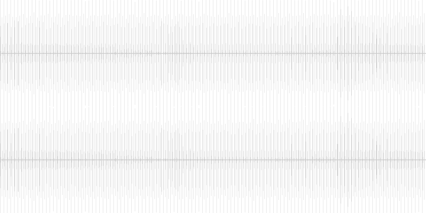 チッチッチッ……(時計・秒針60sec)の未再生の波形