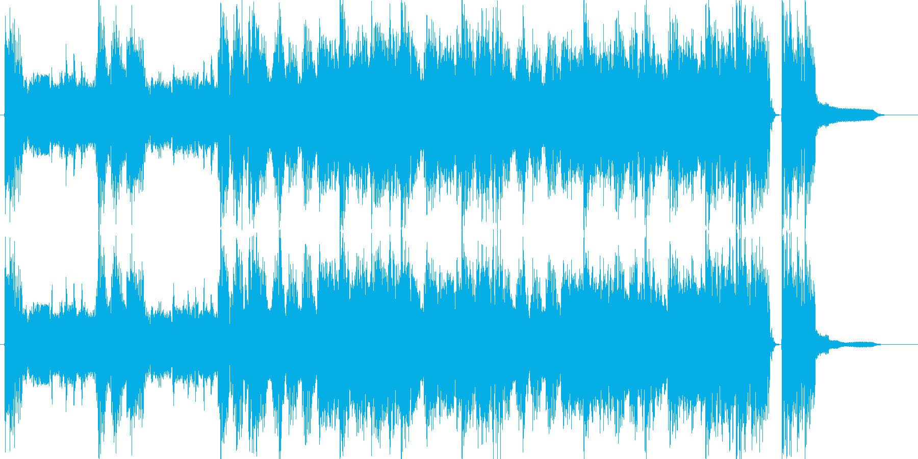 CMロック出囃子オープニング登場BGMの再生済みの波形