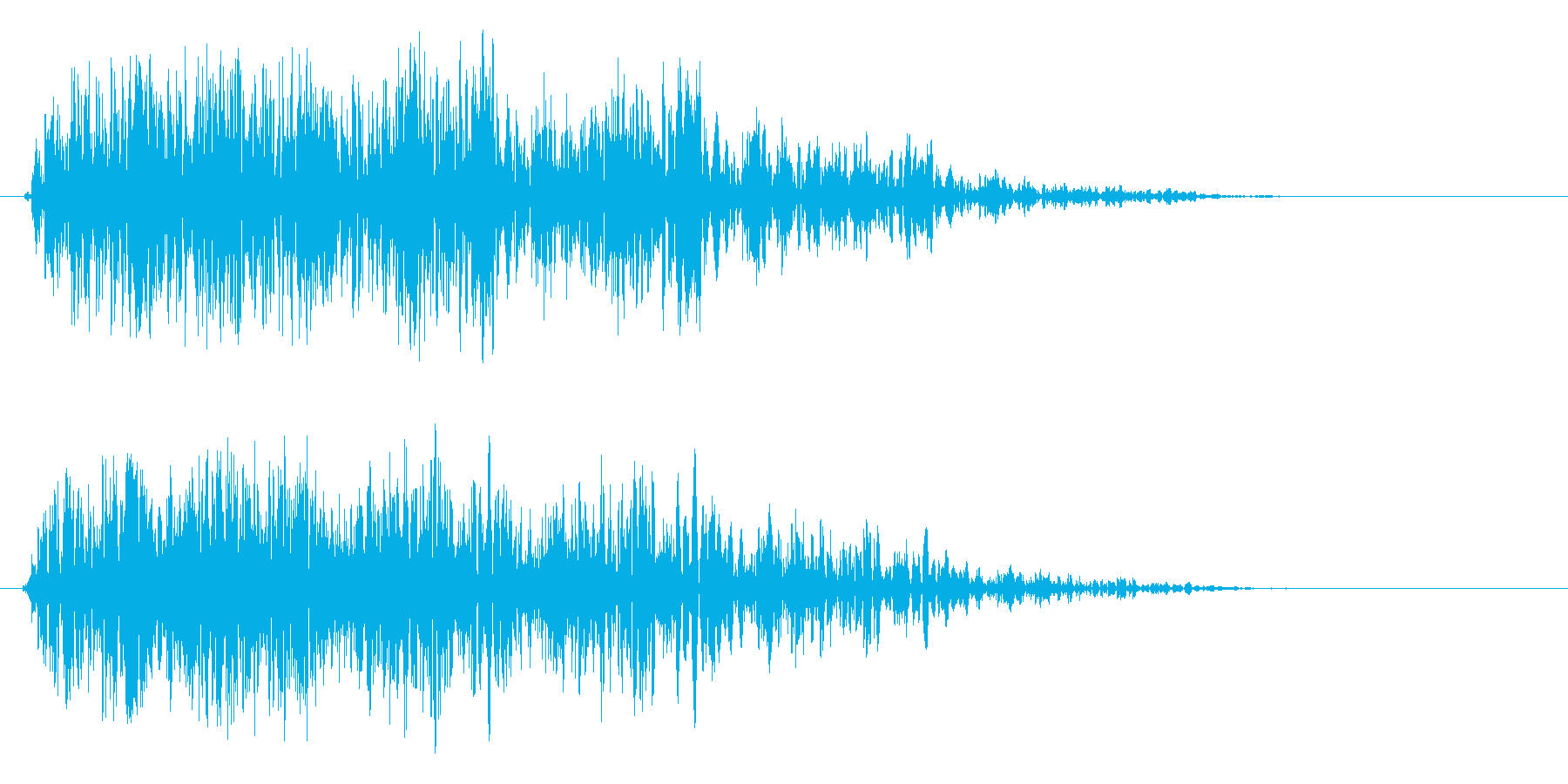 ビュワァァ〜ン(物体の連続して動く音)の再生済みの波形