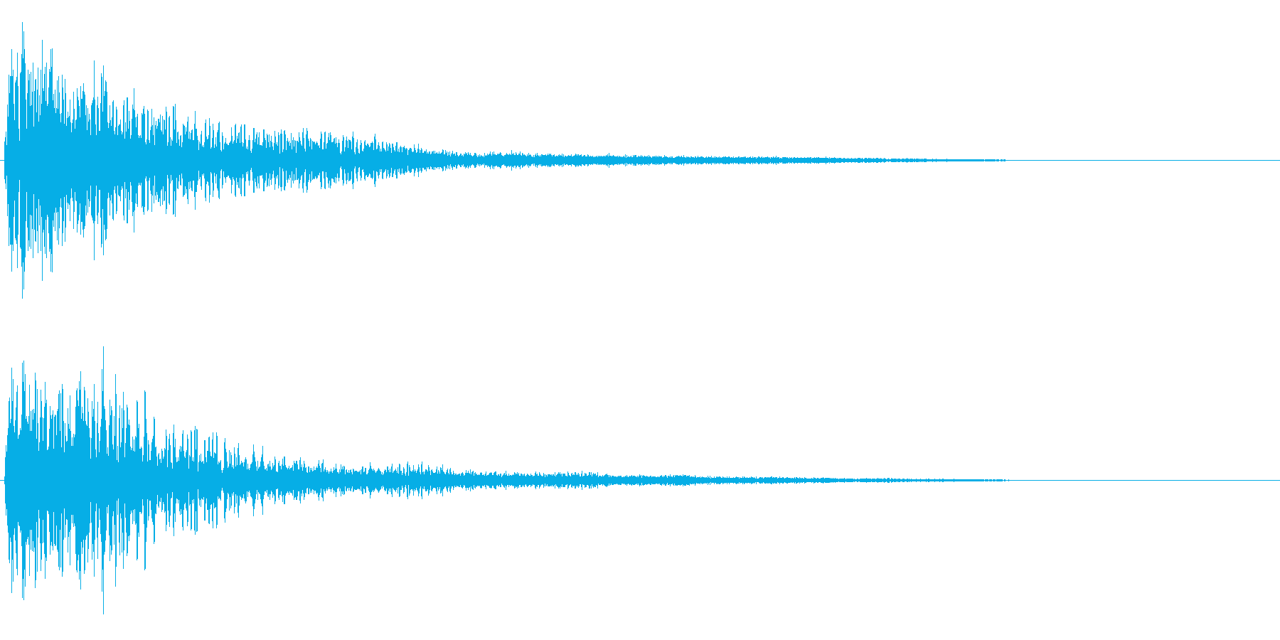 ドーン衝撃音ホラーサスペンスに最適のSEの再生済みの波形