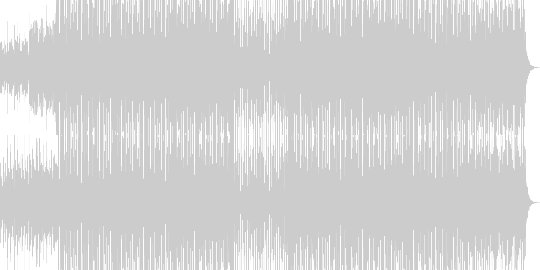 凛とした強さと美しさをイメージする曲の未再生の波形