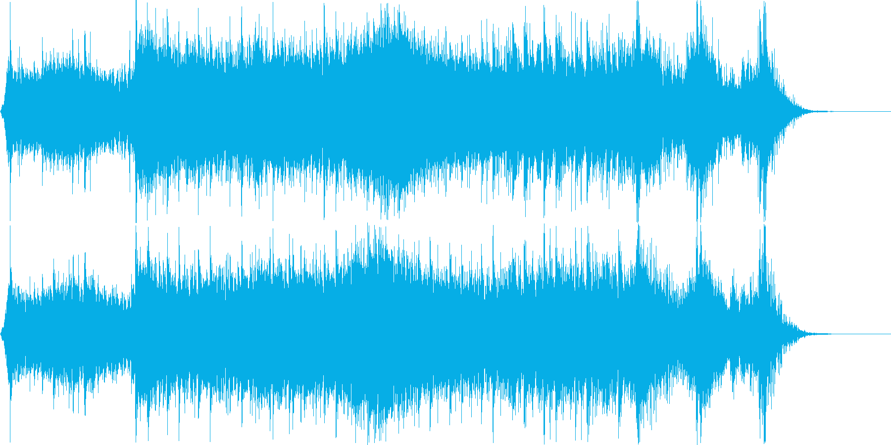和楽器メインのアップテンポで激しい曲ですの再生済みの波形
