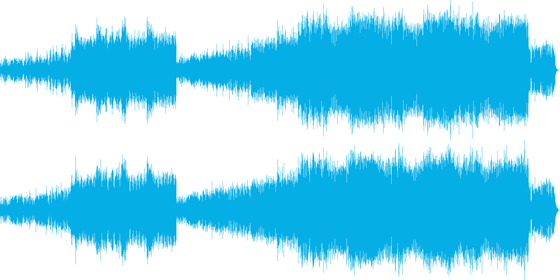 おしゃれでカッコいいEDMの再生済みの波形
