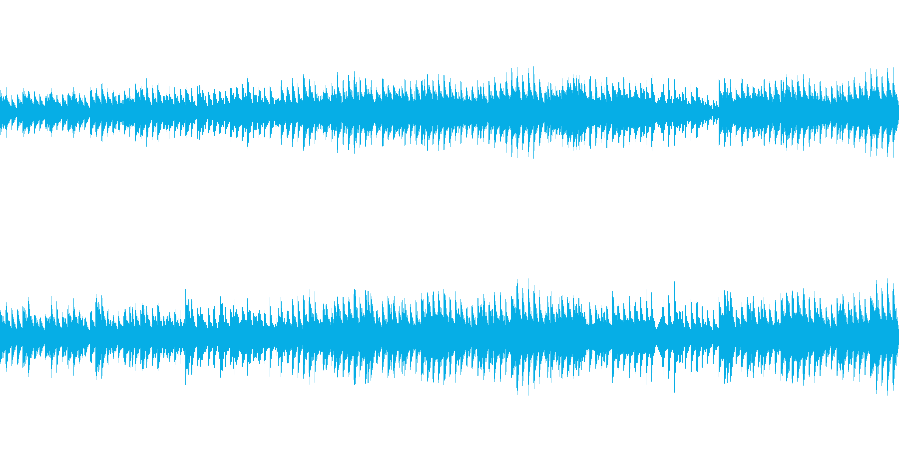 穏やかなピアノ曲2/ループ仕様の再生済みの波形