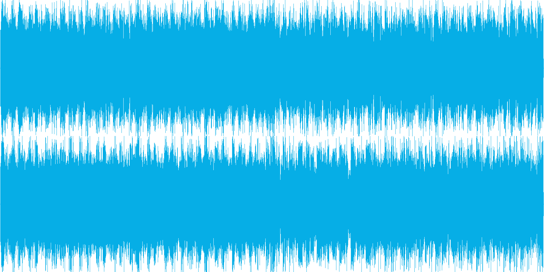 戦闘系 ギター+ドラムンベースな曲の再生済みの波形