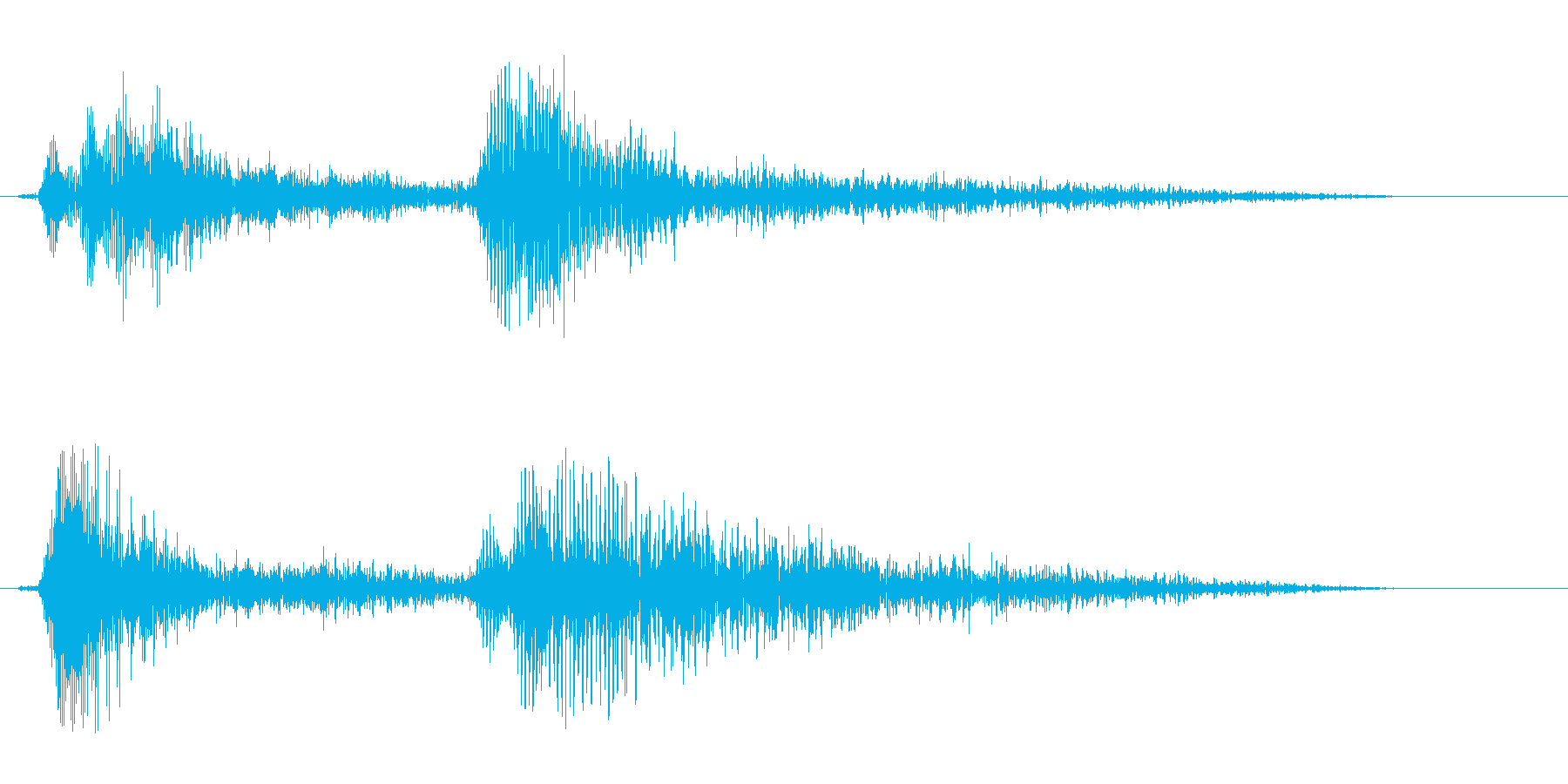 ギュッギュ(何かを閉めるような音)の再生済みの波形