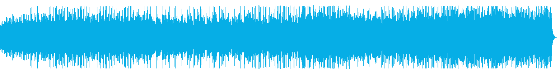 一区切りでトロピカル、スピード感ある曲の再生済みの波形