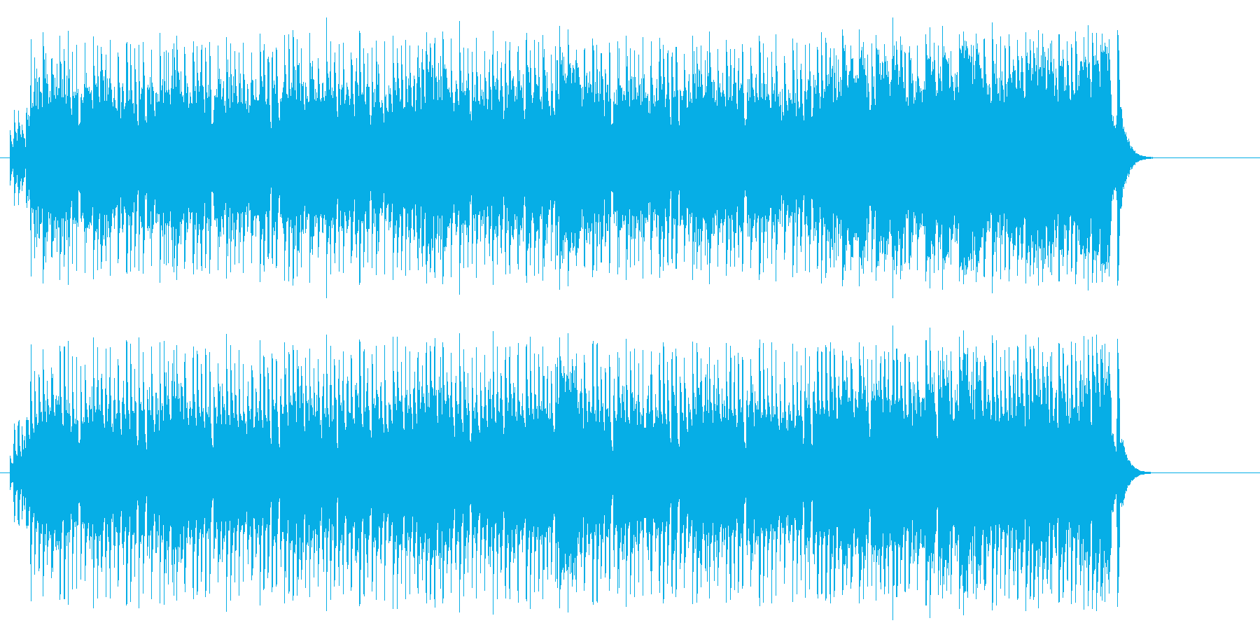 慌ただしく駆け回るコミカルな和風ポップの再生済みの波形