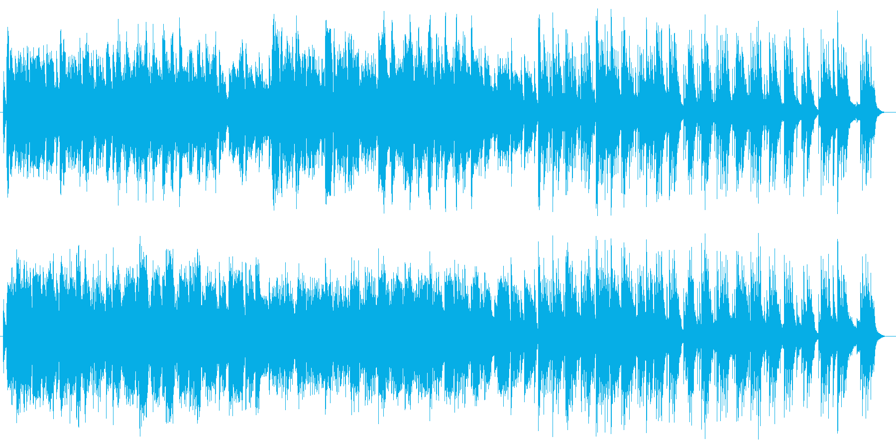 悲しくて切ないピアノ伴奏の音楽の再生済みの波形