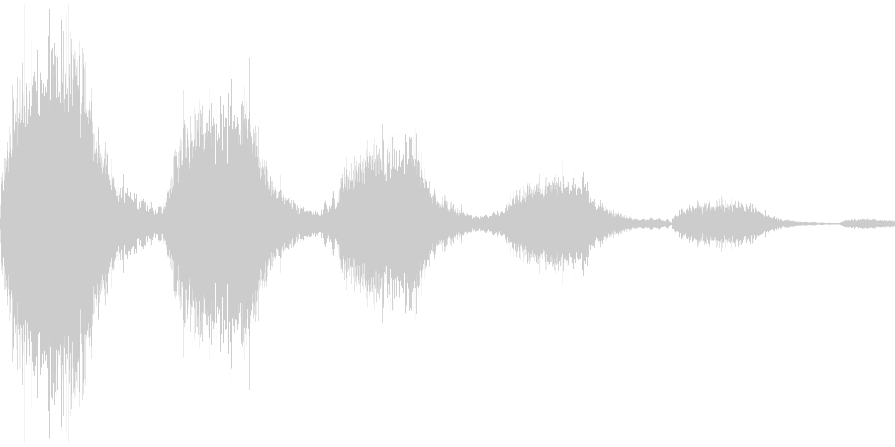 決定音(怖い感じ)の未再生の波形