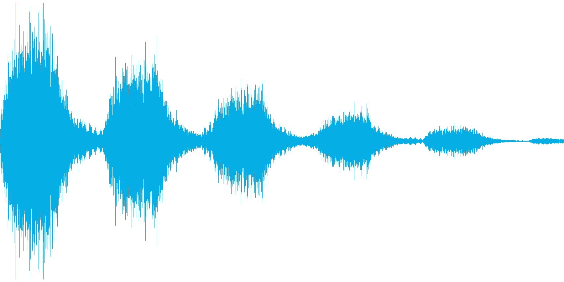 決定音(怖い感じ)の再生済みの波形