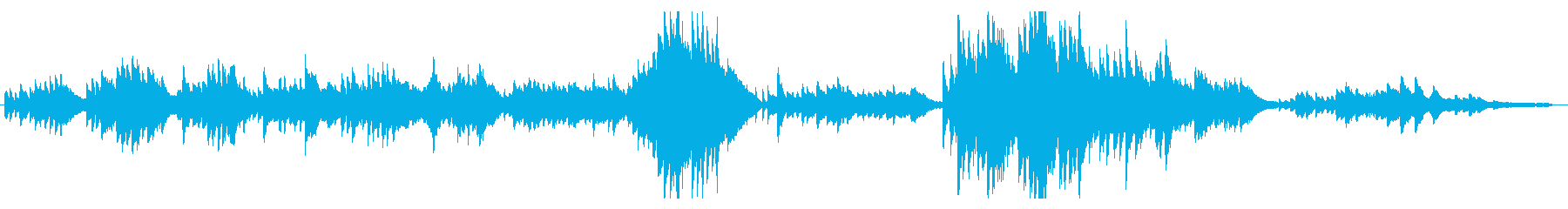 夏をイメージさせるピアノ曲の再生済みの波形