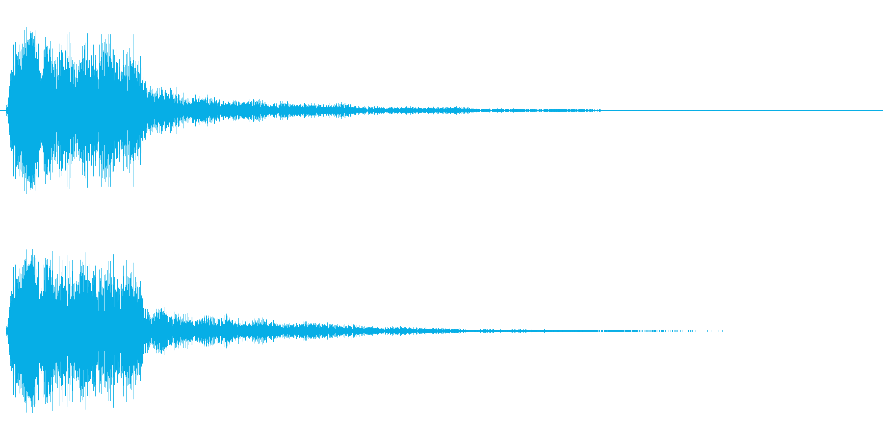 ピユーン!(スピード感のある効果音)の再生済みの波形