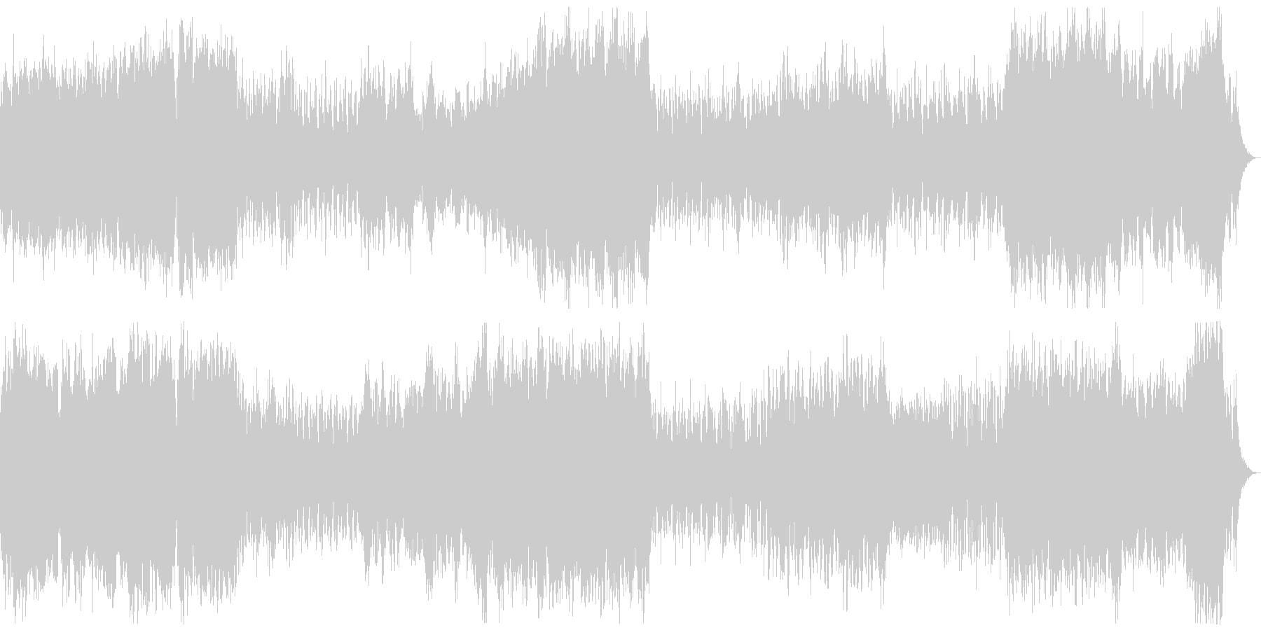脱出劇をスリリングに描いたオーケストラ曲の未再生の波形