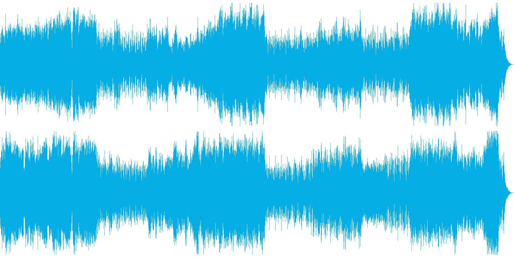 脱出劇をスリリングに描いたオーケストラ曲の再生済みの波形