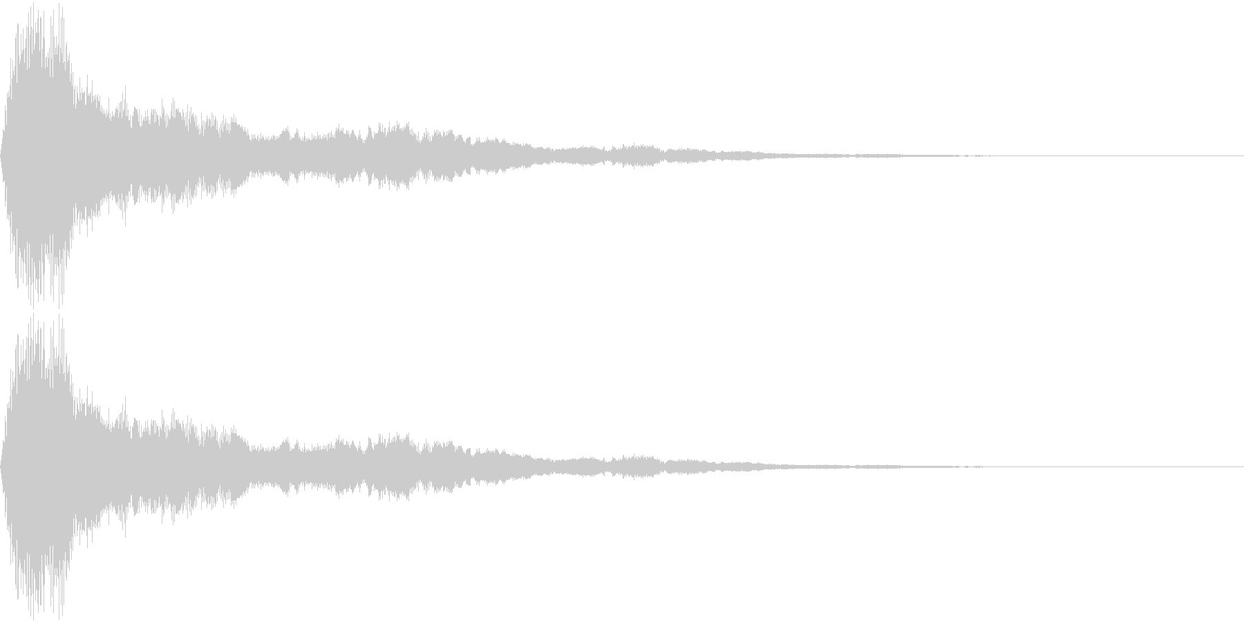 鈴をイメージしたアラーム音の未再生の波形