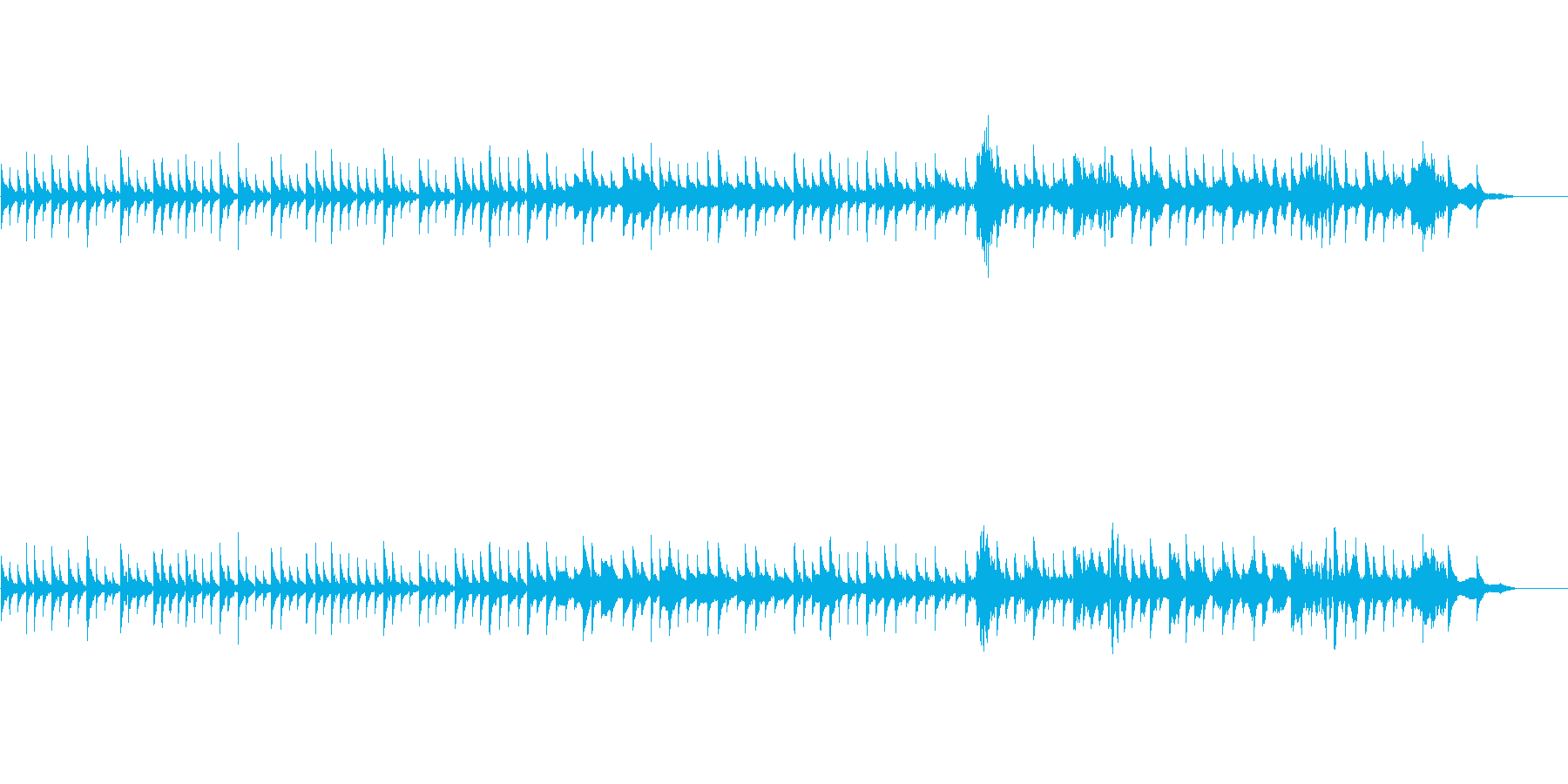 徐々に恐怖なオルゴールBGM(ホラー)の再生済みの波形
