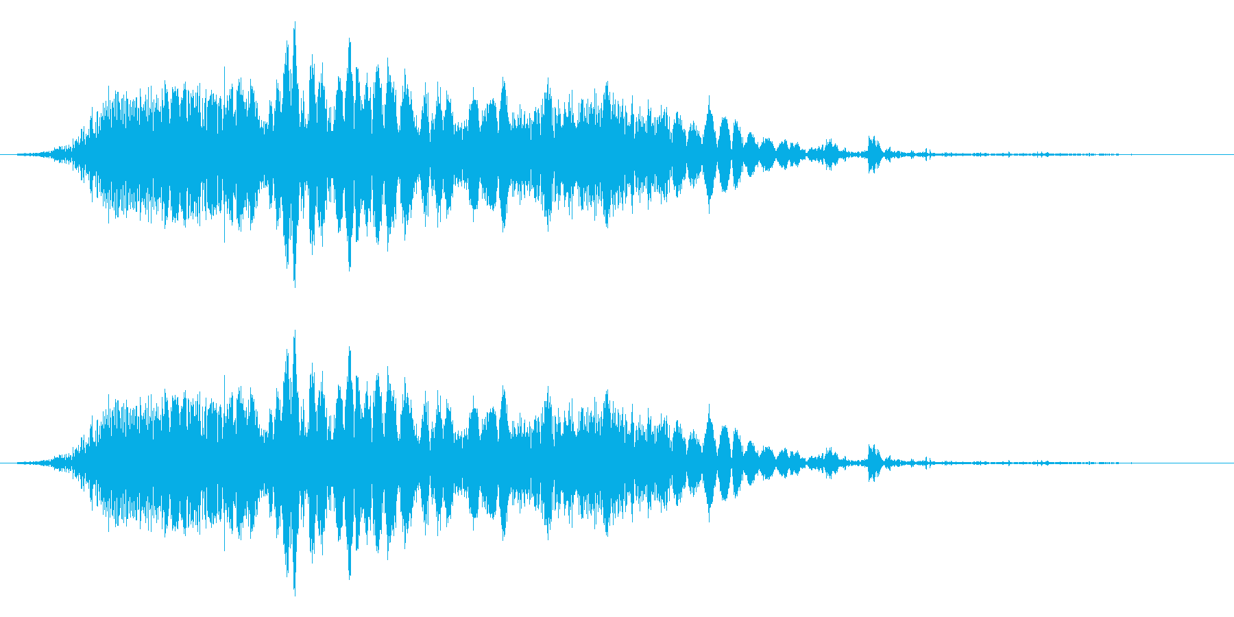 斬撃音(刀や剣で斬る/刺す効果音)14bの再生済みの波形