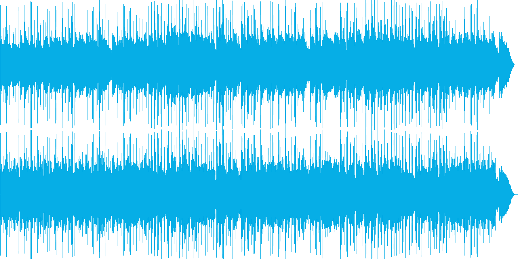 キレイな音色のイージーリスニングの再生済みの波形