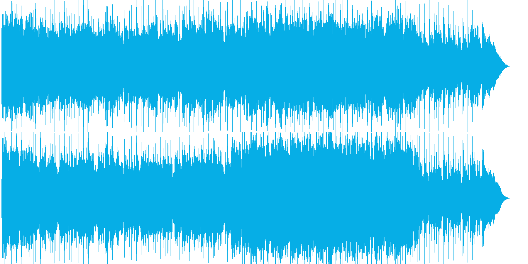 哀愁感漂うゆったりロックの再生済みの波形