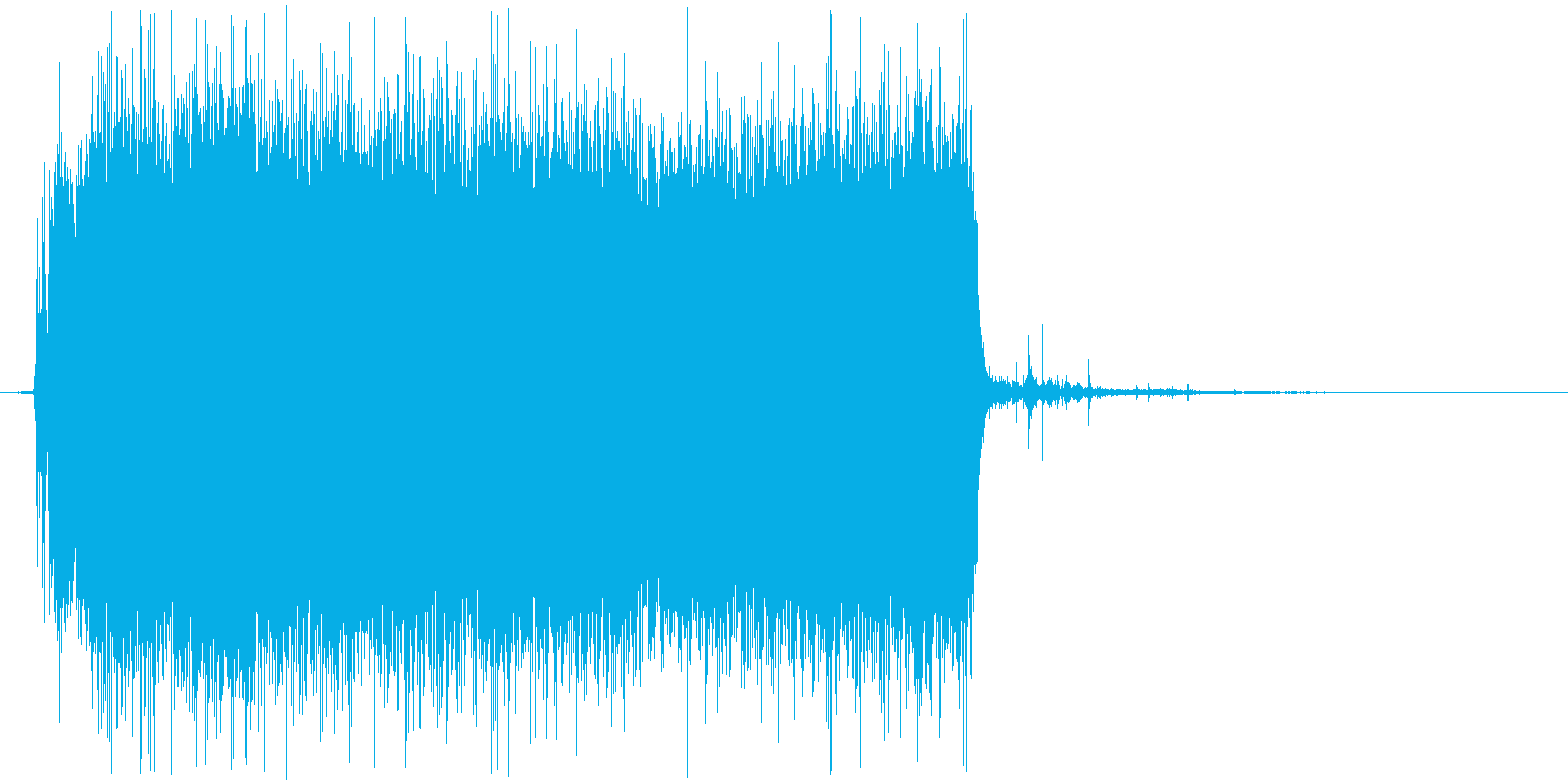 シャワーを出す音(ジャーッ、シャーッ)の再生済みの波形