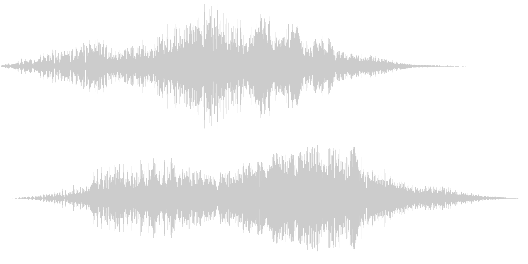 ボァ〜バァ〜(素敵な物が現れるような音)の未再生の波形