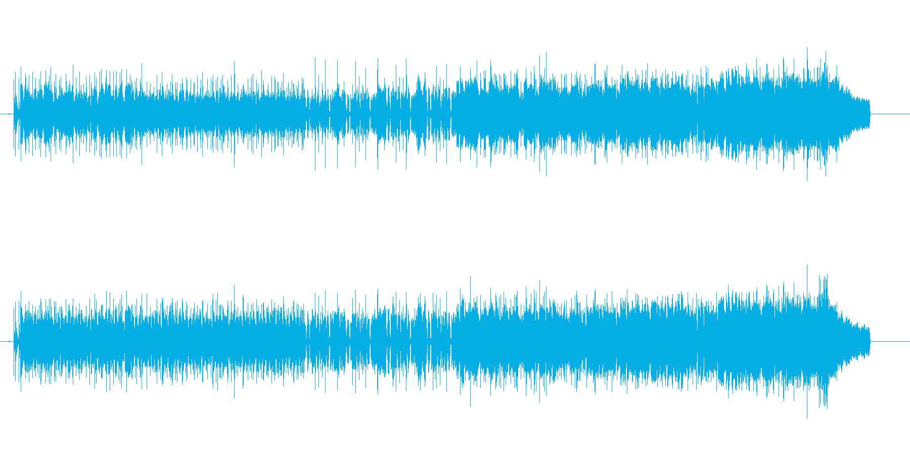 明日に向かってやるぞ的な曲の再生済みの波形