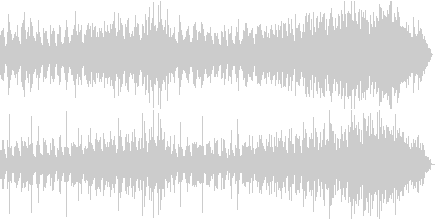 旋律を主体としたピアノ曲の未再生の波形