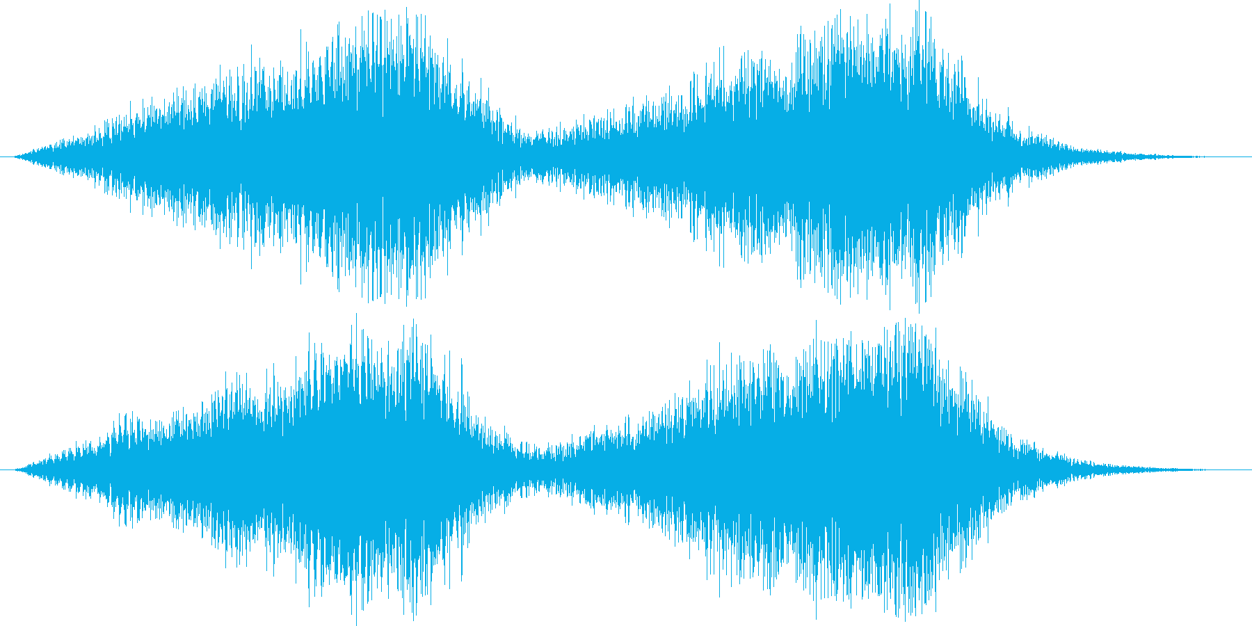 サスペンス的不安感音の再生済みの波形