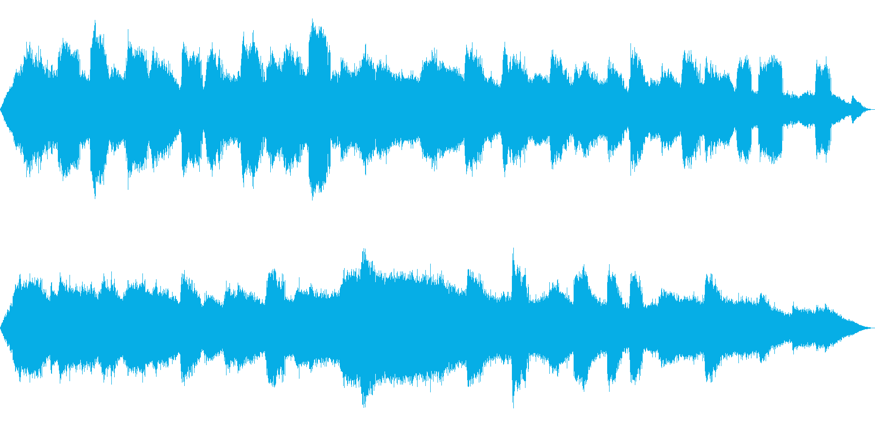 【自然音】蝉(ヒグラシ)の鳴き声02の再生済みの波形