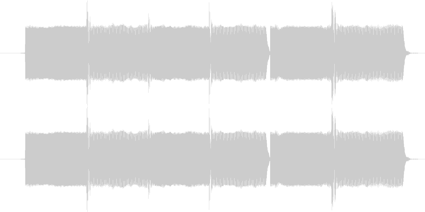 正解の時の効果音の未再生の波形