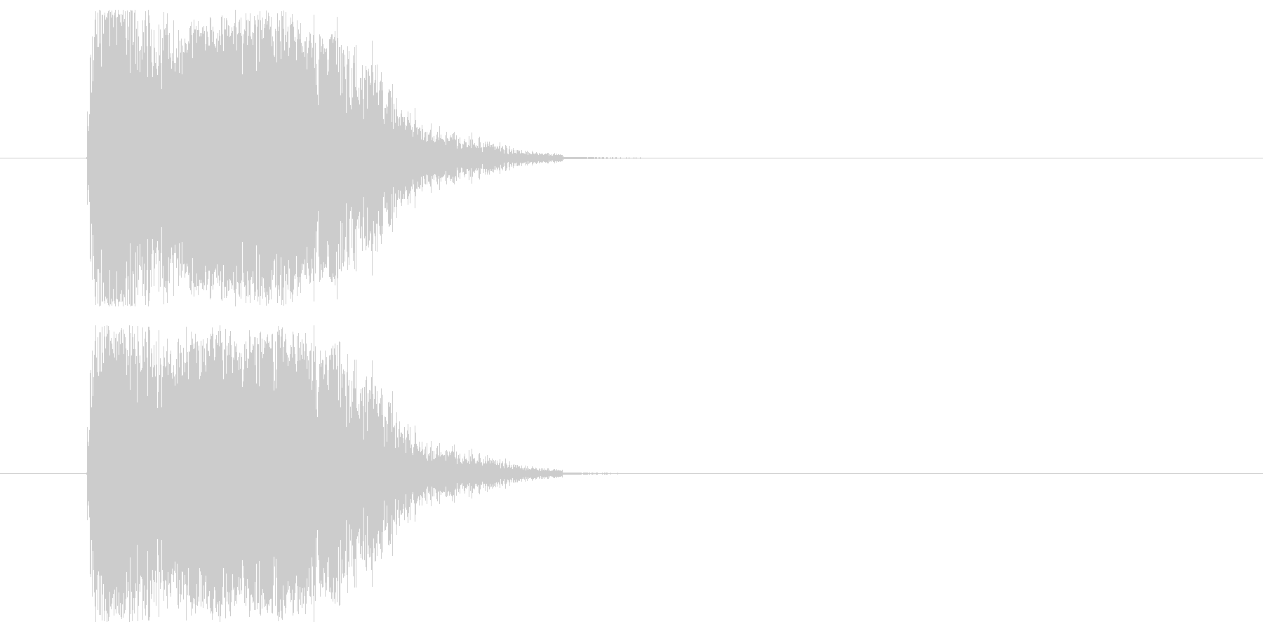 打撃音_ダメージ音の未再生の波形