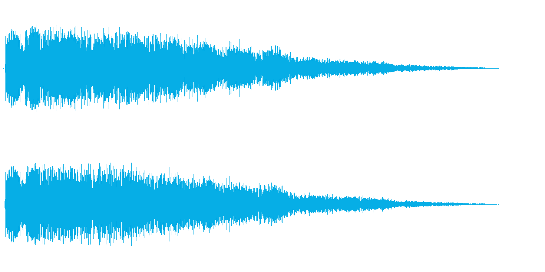 ピヨヨヨヨヨヨン(目が覚める効果音)の再生済みの波形