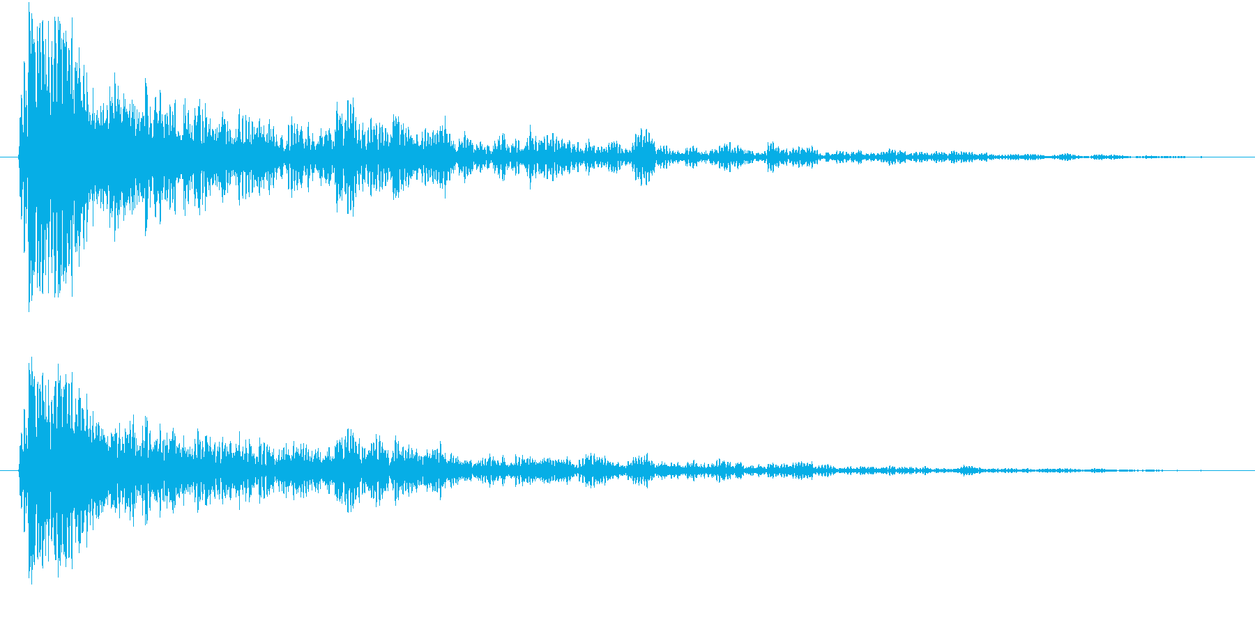 ダークな物音の再生済みの波形