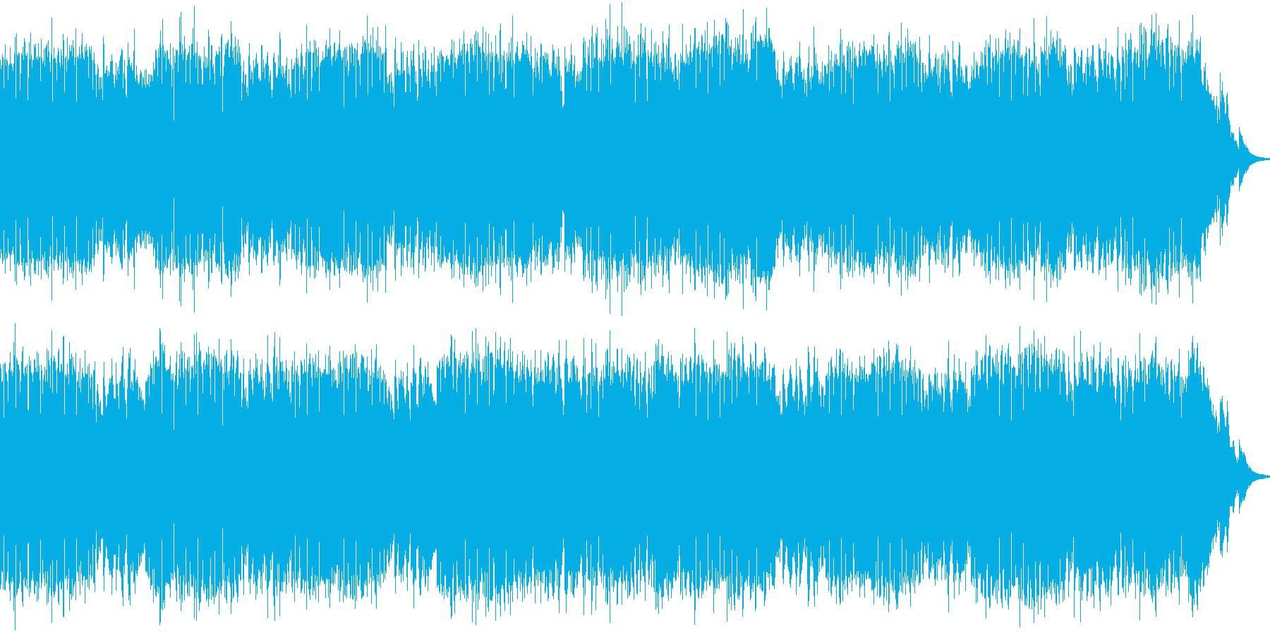 ギターのロック調インスト曲。の再生済みの波形