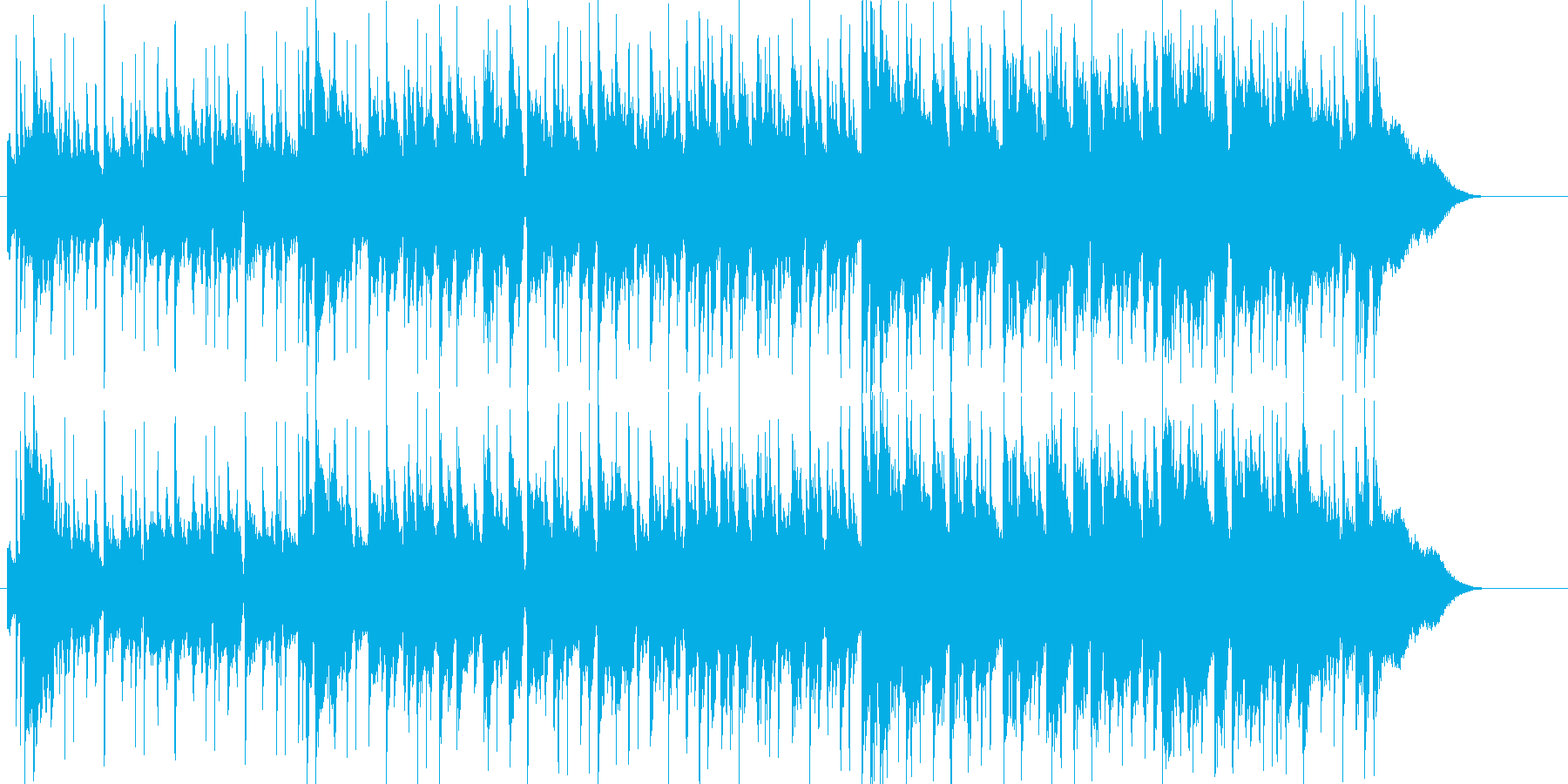 まったりのんびりしたギターのポップBGMの再生済みの波形