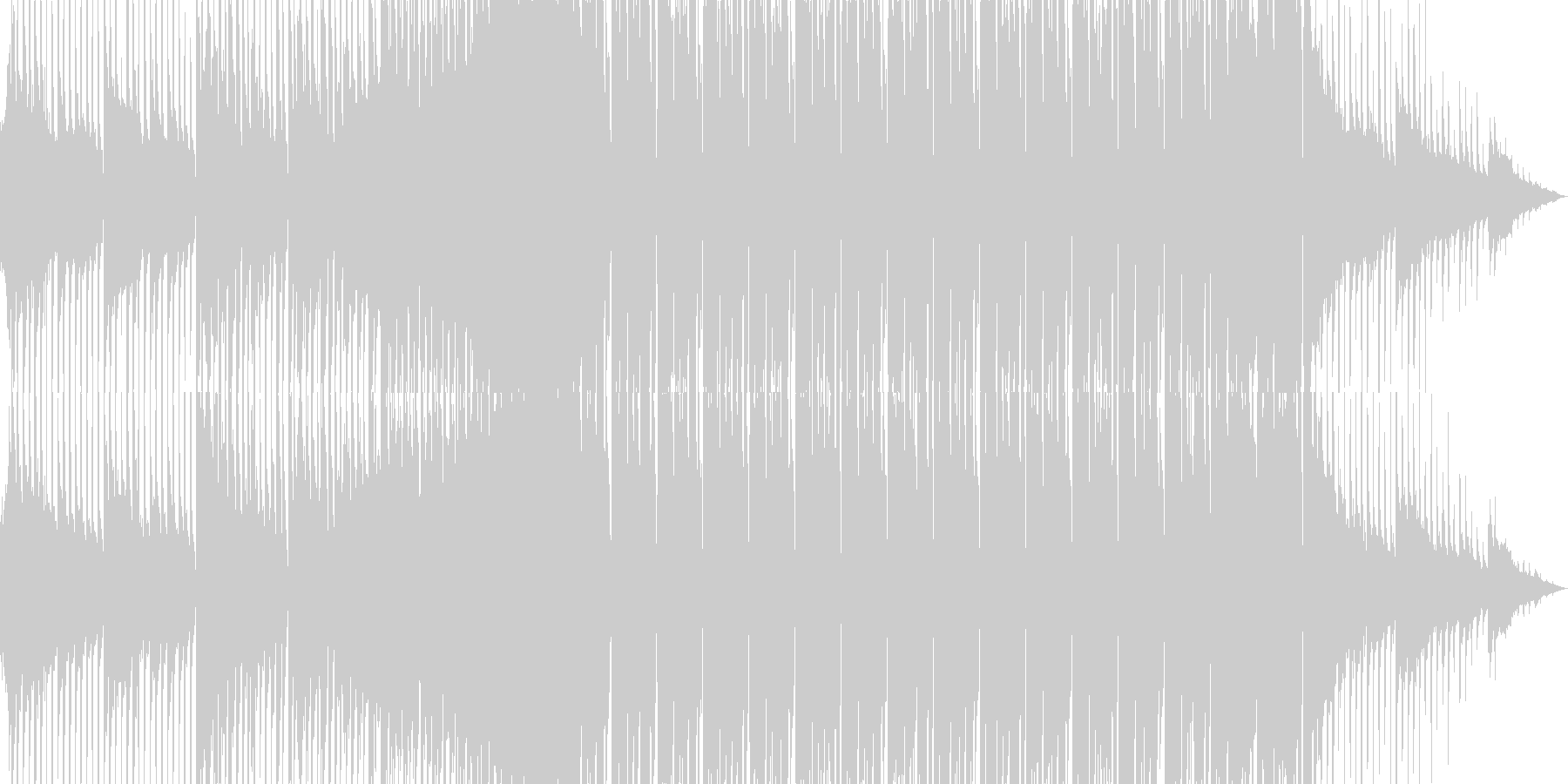 エレクトロポップな可愛いダンスBGMの未再生の波形