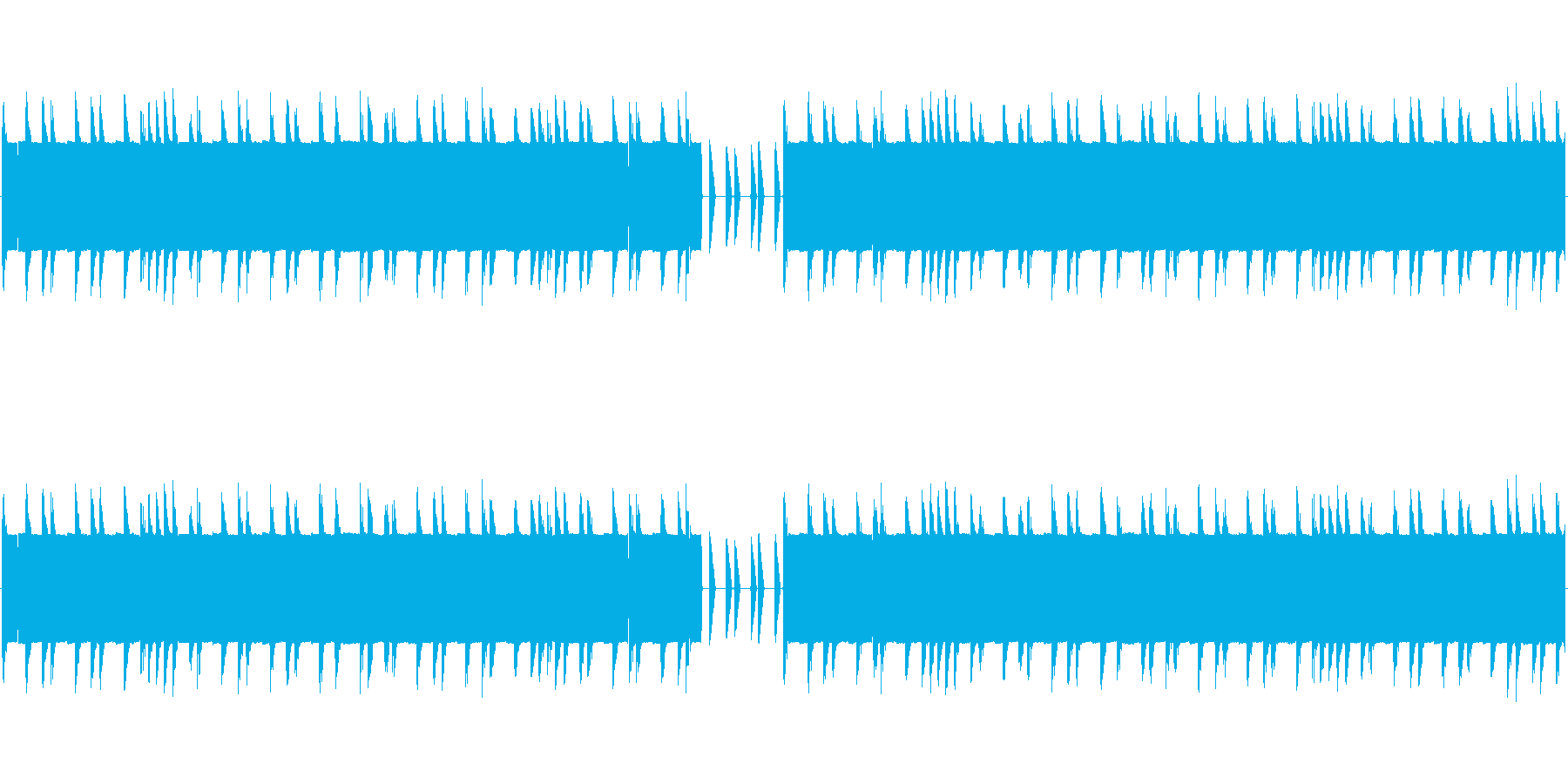 チップチューンの短いジャズループ1の再生済みの波形